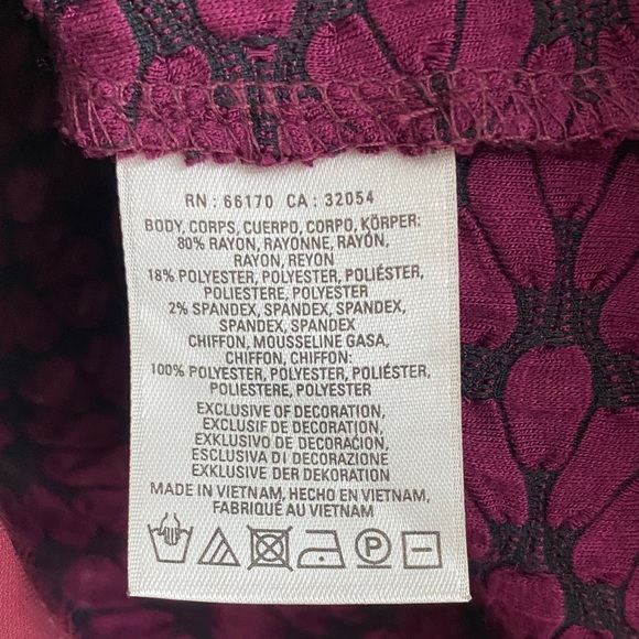 Anthropologie Postmark Textured Plum Blouse - Picture 7 of 7